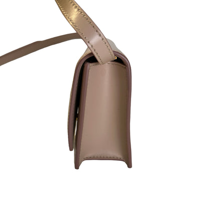Used BURBERRY Calfskin TB Bag Shoulder Bag Beige