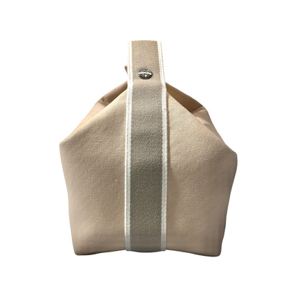 HERMES Canvas Bride-a-Brac GM Pouch Beige