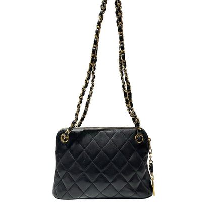 Used CHANEL Cross Body bag Black GHW