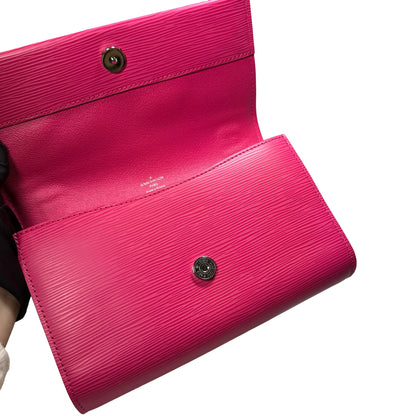 Used LOUIS VUITTON Leather Epi Clery Bag Pouch Pink PHW