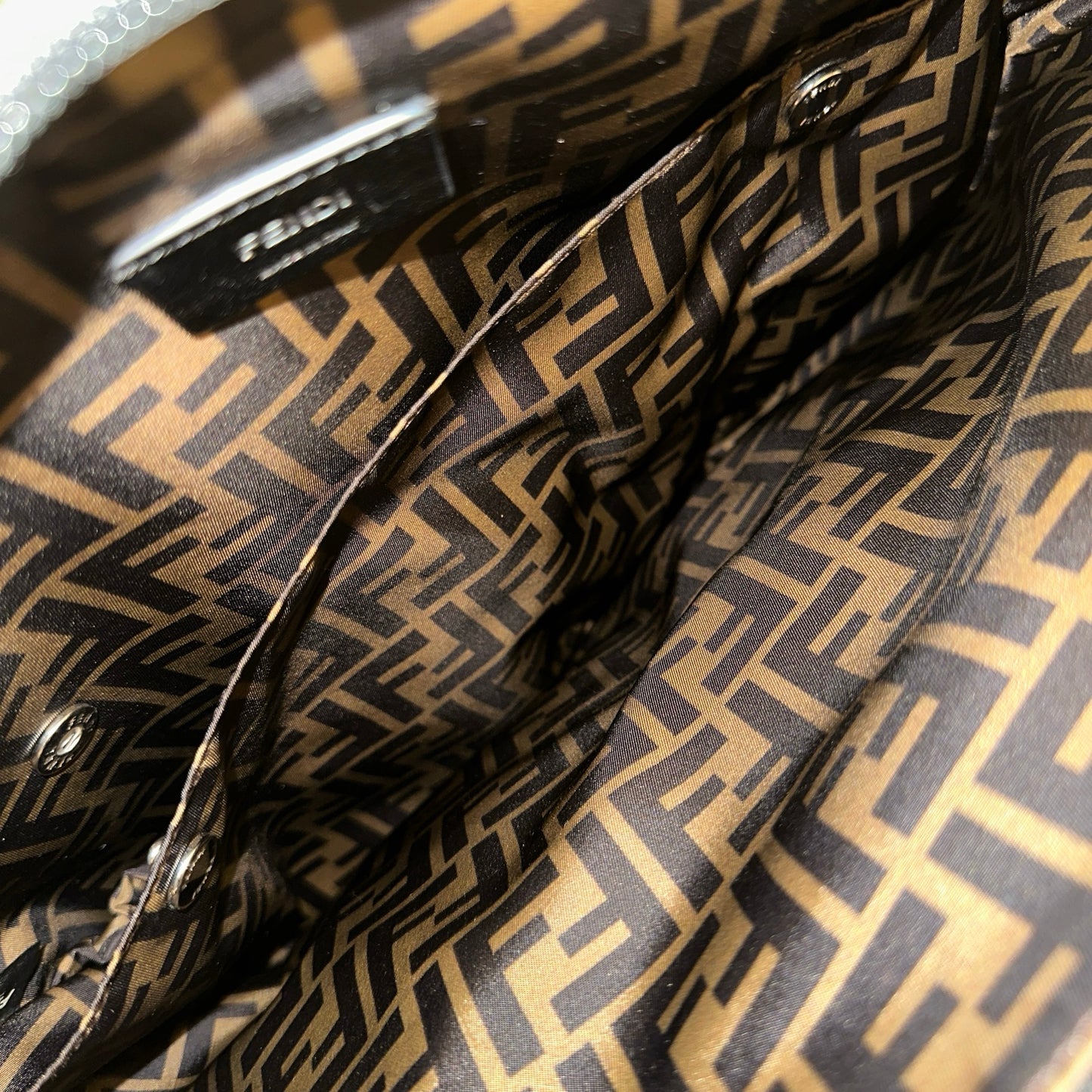 Used FENDI Shoulder Bag Multi colour Brown Black