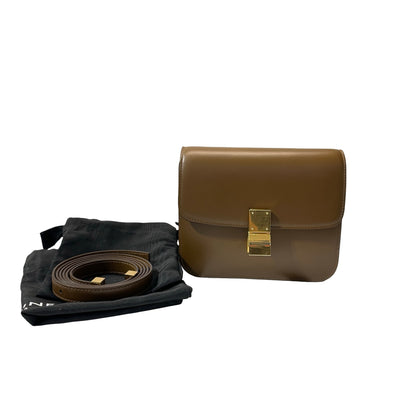 Used CÉLINE Teen Box Cross Body Brown GHW Cross Body Bag
