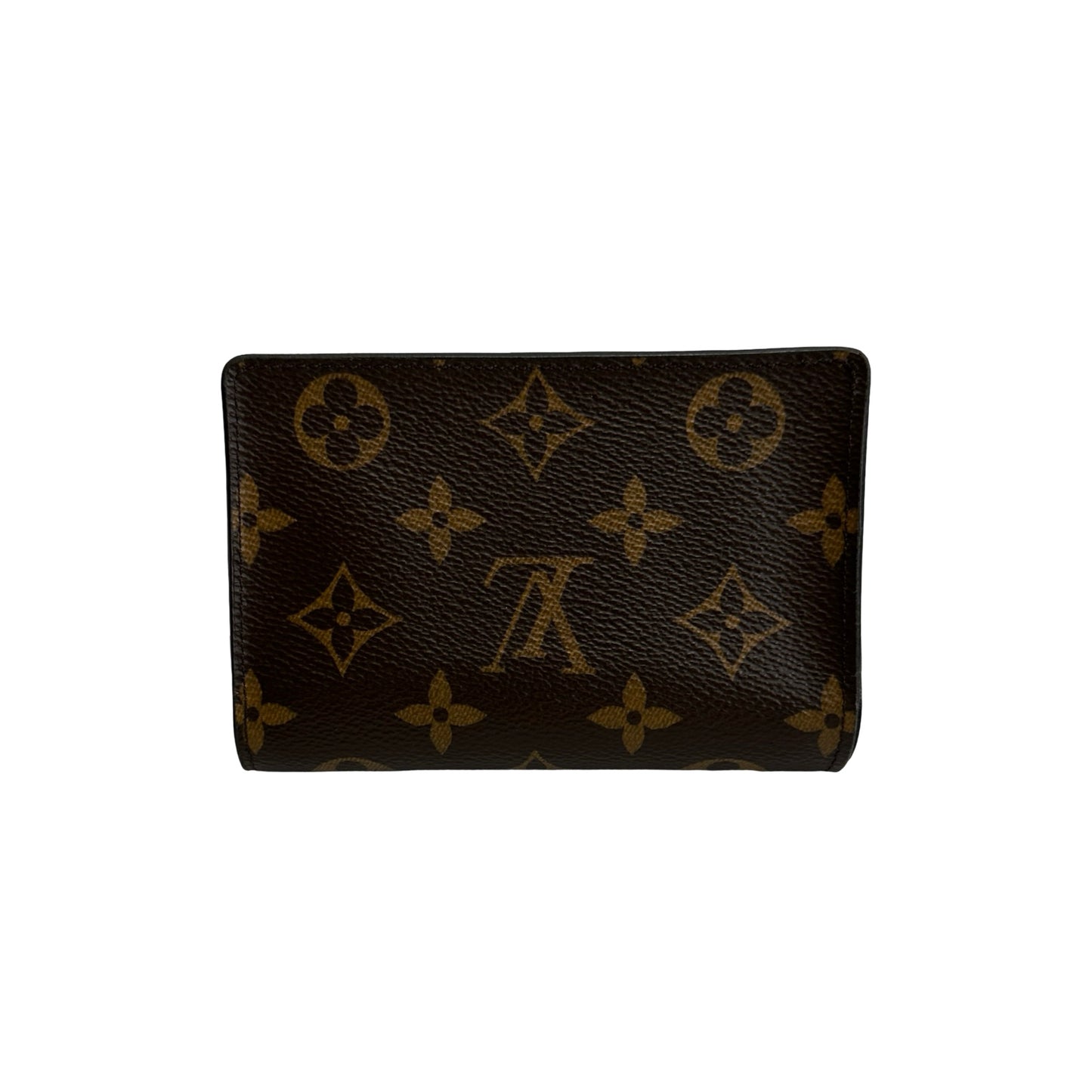 Used LOUIS VUITTON Monogram Reverse Canvas Portefeuille Juliette Wallet Brown
