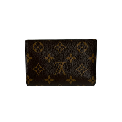 Used LOUIS VUITTON Monogram Reverse Canvas Portefeuille Juliette Wallet Brown