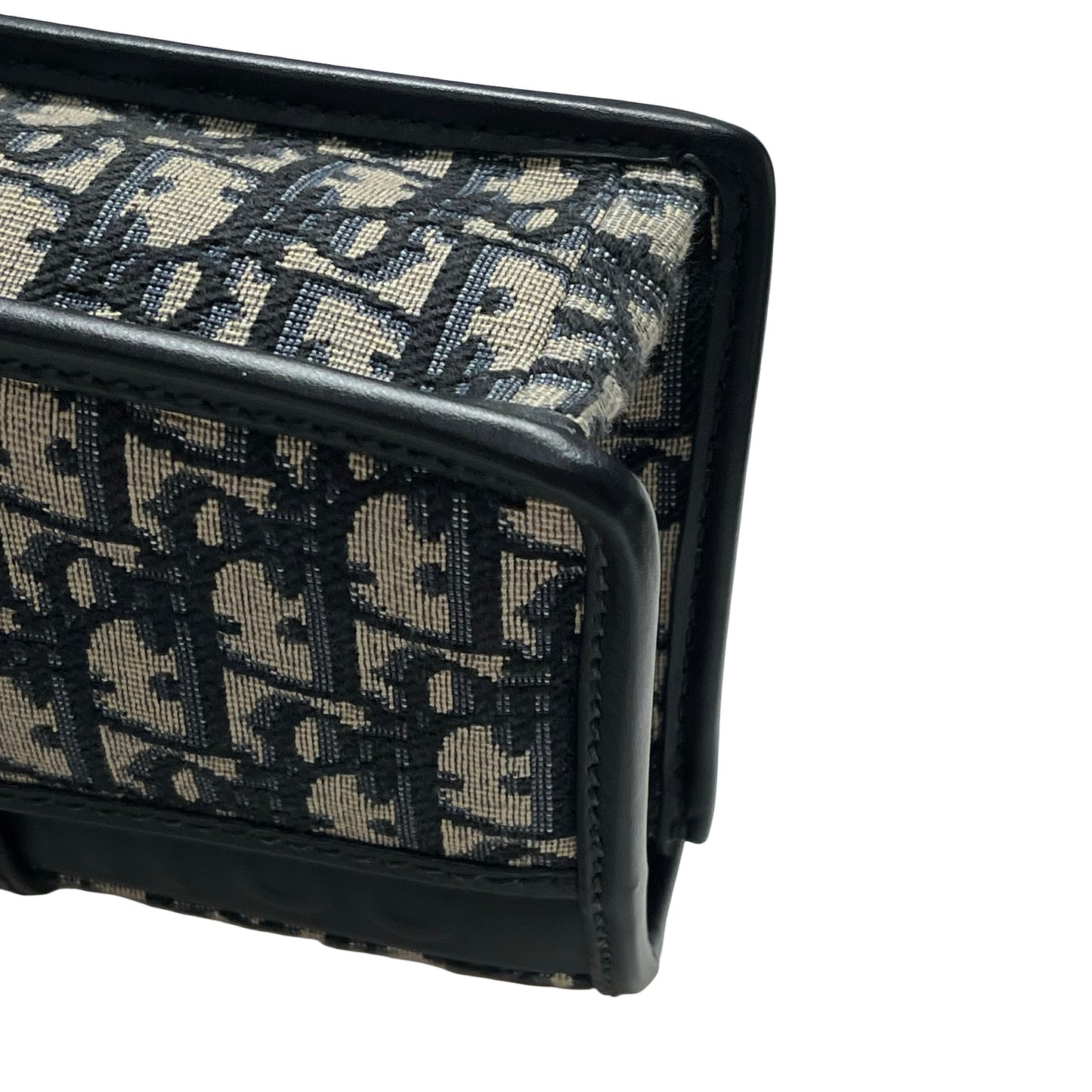 Used DIOR Oblique Oblique Montaigne 30 Crossbody Bag Navy blue
