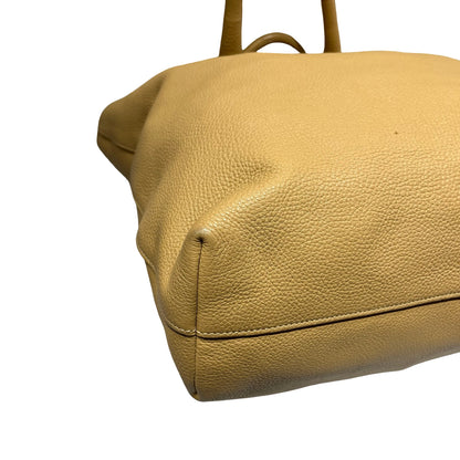 Used PRADA Tote Bag PHW Beige Blue