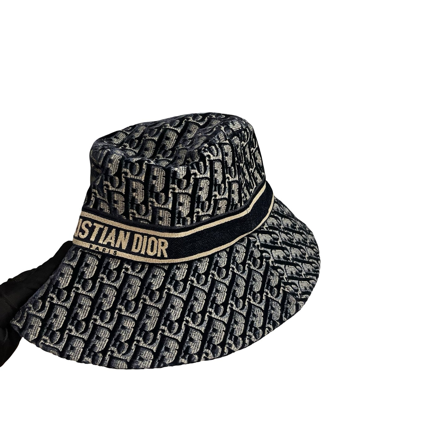 Used DIOR Oblique Oblique Hat Navy