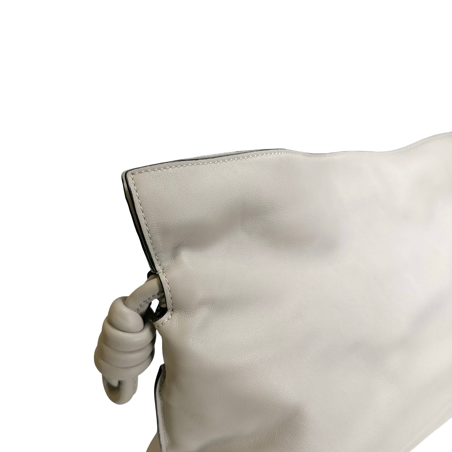 Used LOEWE Lambskin Flamenco Cross body bag Grey