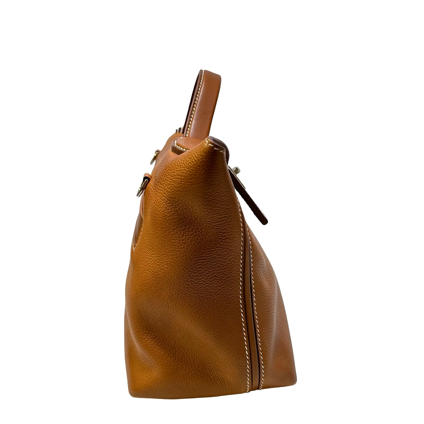 Used HERMES 馬鞍皮 24/24 29 Handbag Gold，GHW