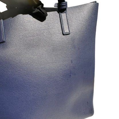 Used SAINT LAURENT Tote Bag Navy Blue GHW