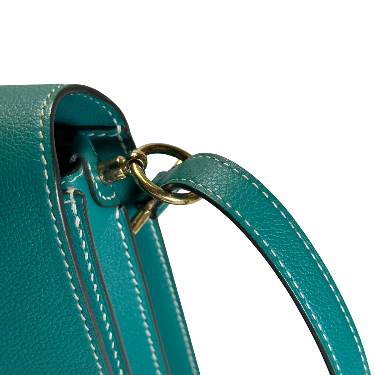 Used HERMES Epsom Roulis Shoulder Bag Green
