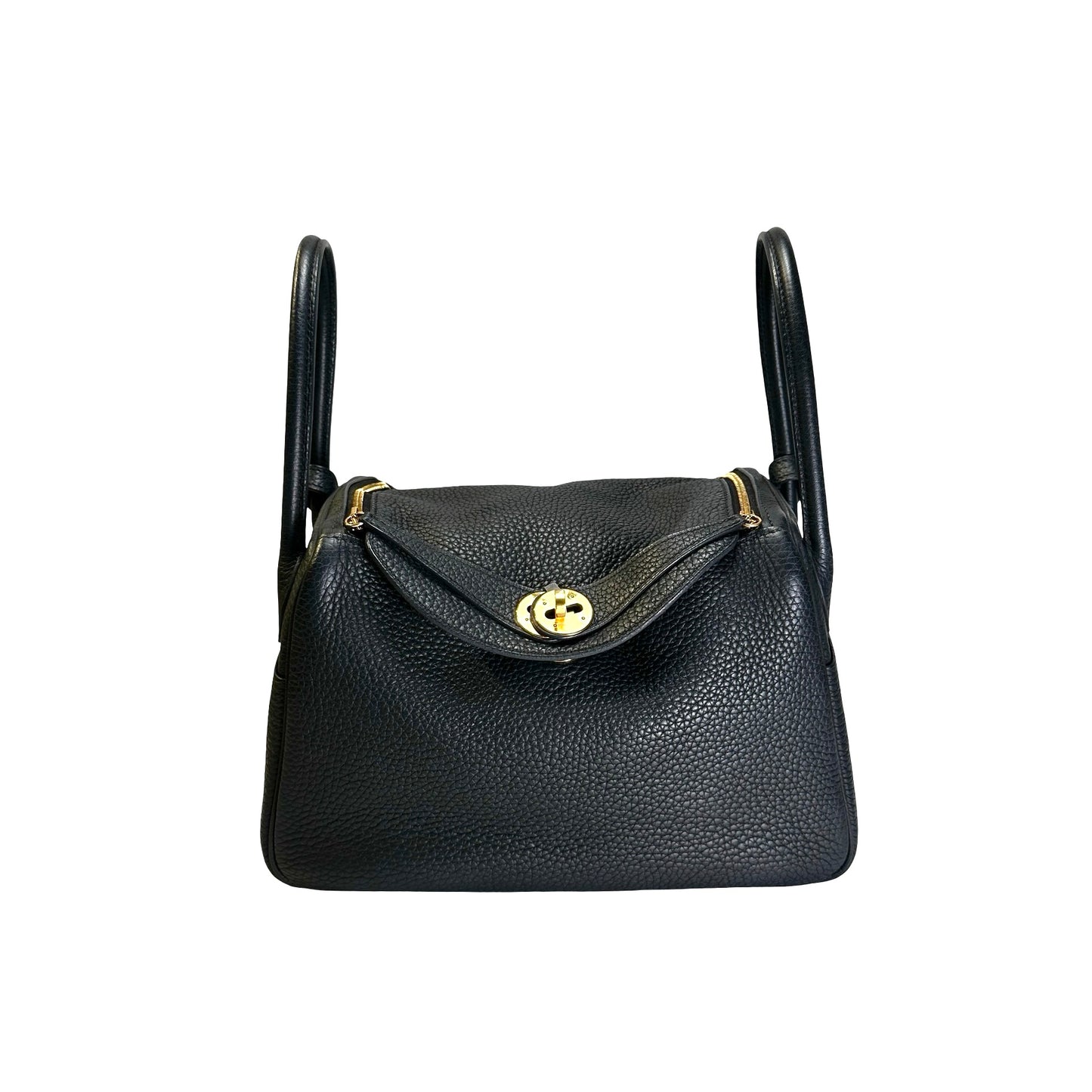 Used HERMES Tc Lindy 26 Shoulder Bag Black Ghw