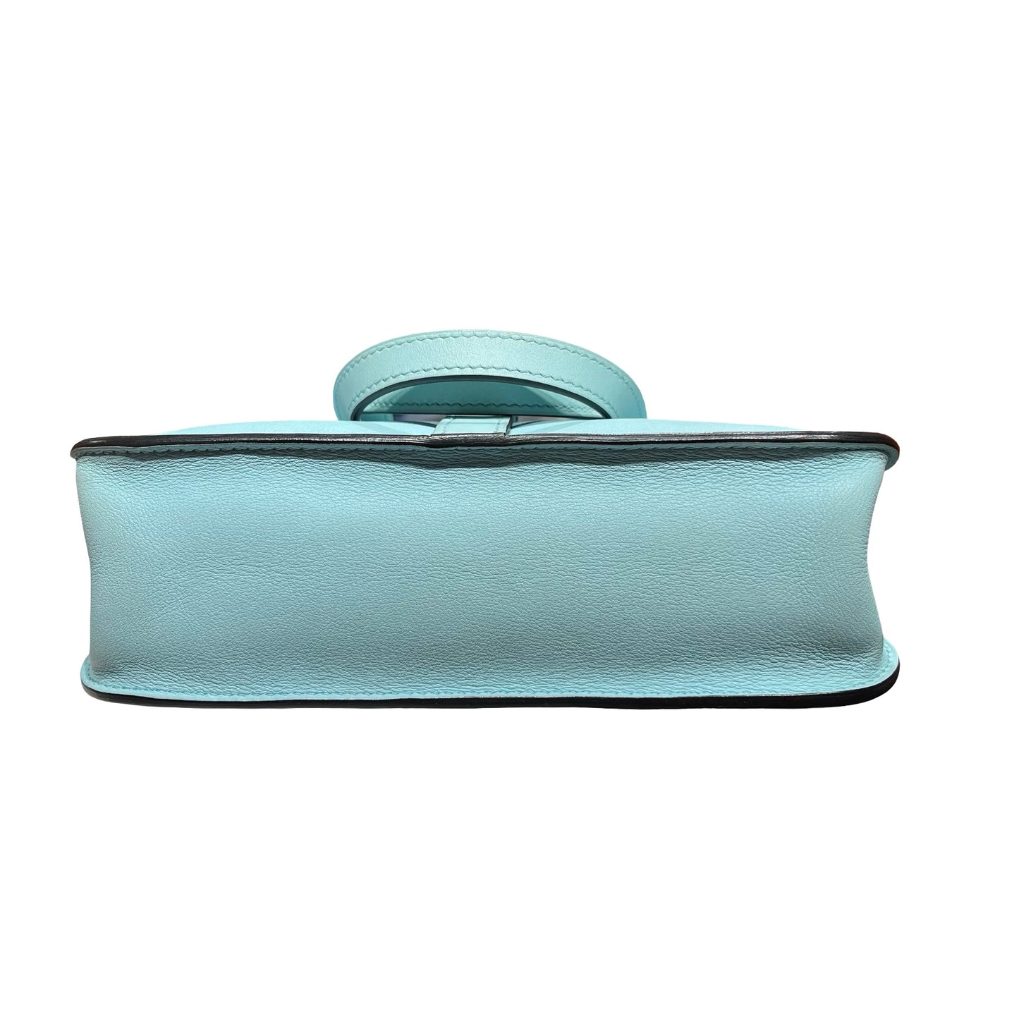 Used HERMÈS Mini Halzan Shoulder Bag Light Blue PHW