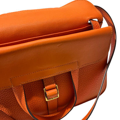 Used HERMÈS Halzan Shoulder Bag Orange (93)