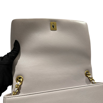 Used CHANEL Quilted Caviar 20B small fashion therapy flap bag Chain Shoulder Bag Light Purple