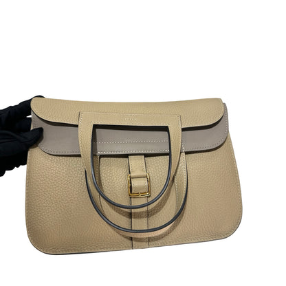 Used HERMÈS Halzan Shoulder Bag Trench