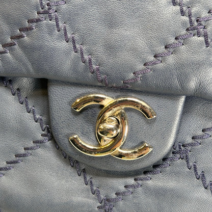 Used CHANEL Ultimate Stitch Flap Bag Wild Stitch Chain Shoulder Bag Navy PHW