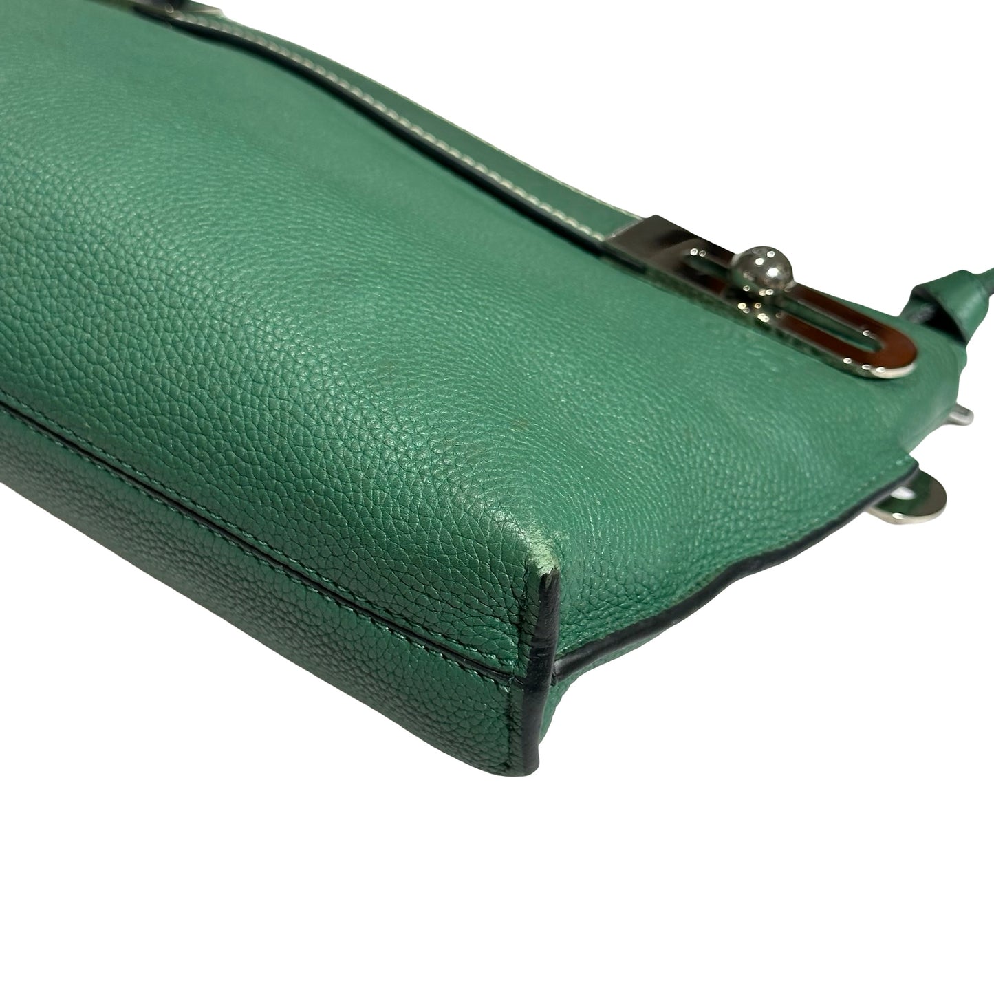 Used LOEWE Cross Body Bag GREEN PHW