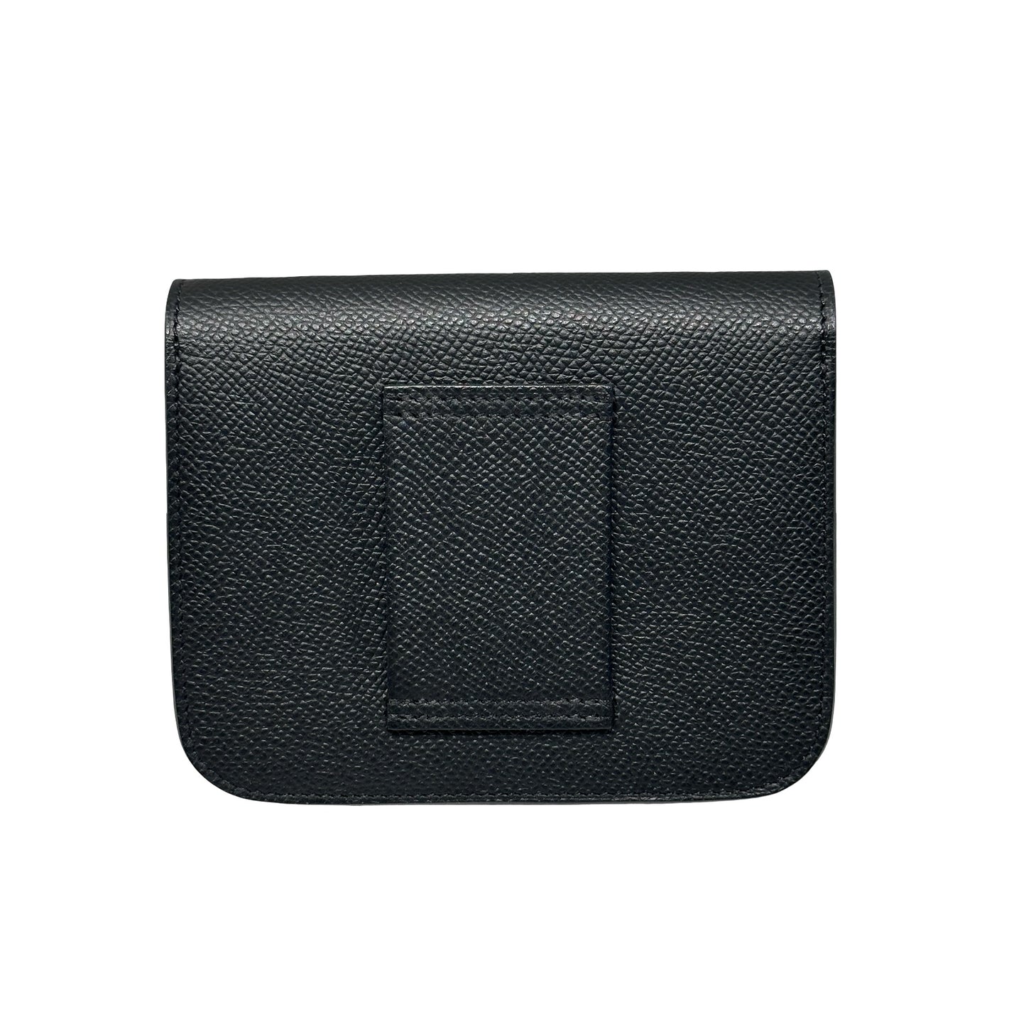 Used HERMÈS Calfskin Leather Constance Slim Cross Body Bag Black GHW