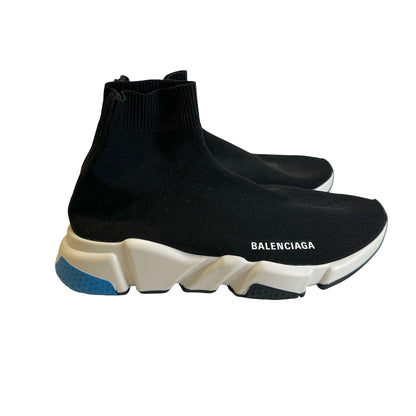 Brand New BALENCIAGA Knit Speed Trainer Sneakers Black White