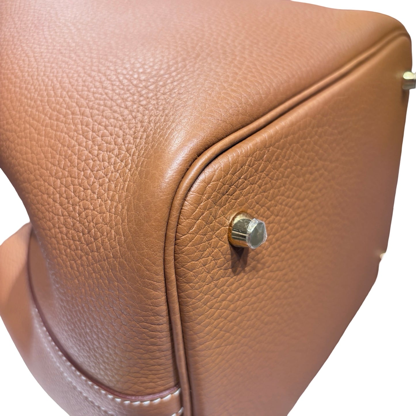 Used HERMÈS TC Picotin 22 Bucket Bag Gold (37) GHW