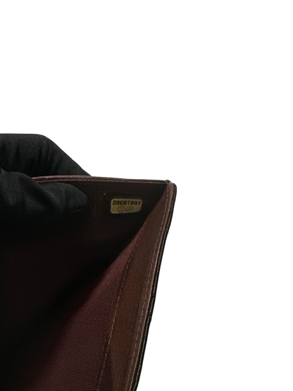 CHANEL Matelasse Lambskin Matelasse Long Wallet Black