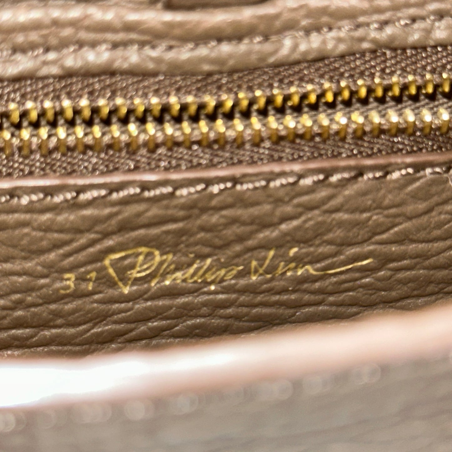 Used 3.1 PHILLIP LIM Textured Leather Pashli Mini Satchel Satchel Brown