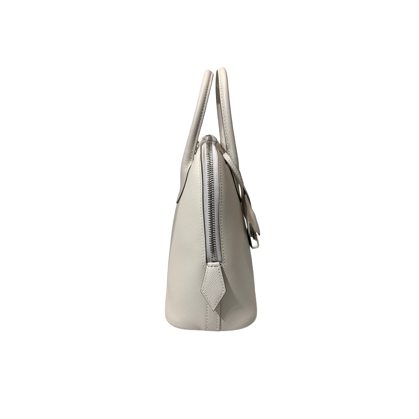 Used HERMÈS BOLIDE 25 Handbag M4 Gris Pale PHW