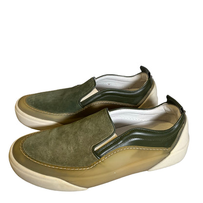 Used JIMMY CHOO Suede Leather Grove Sneakers Green