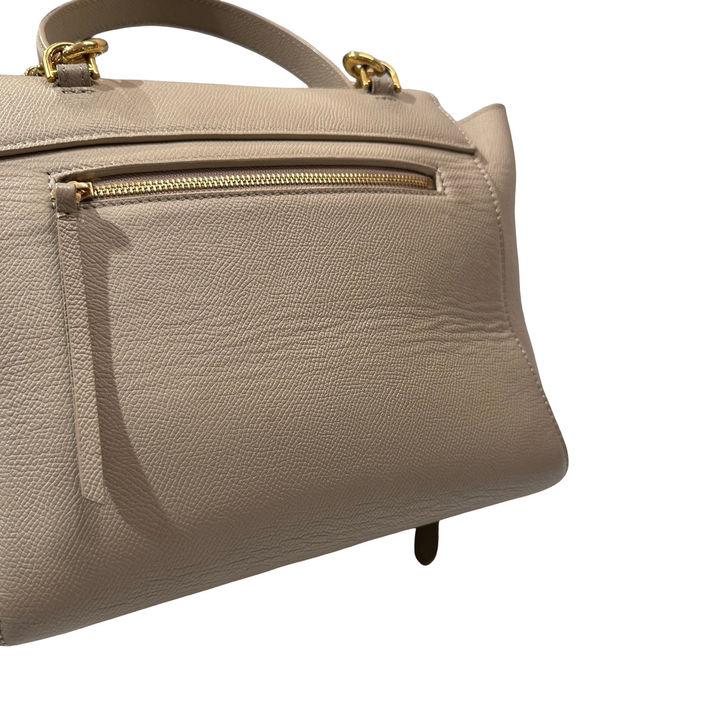 Used Céline Belt Cross Body Bag Beige