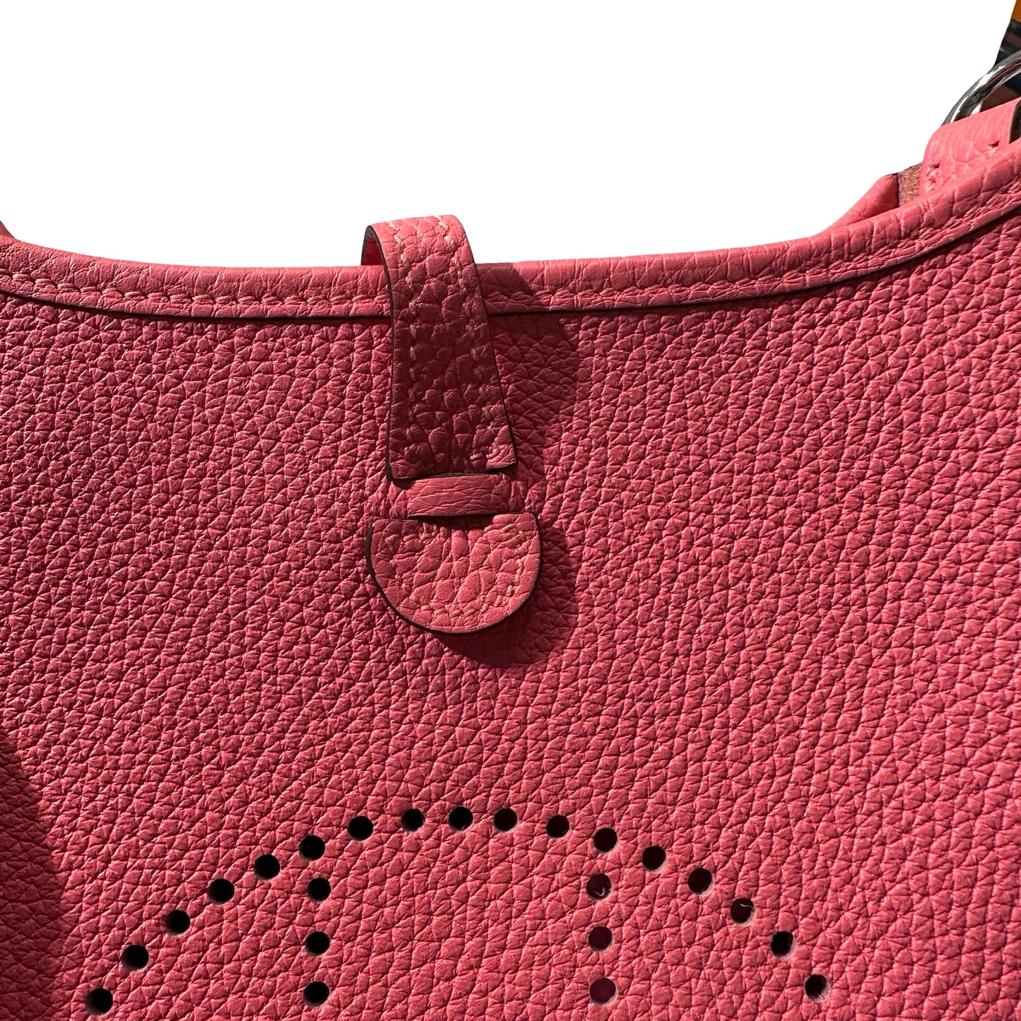 Used HERMÈS Mini Evelyne Shoulder Bag PHW Pink