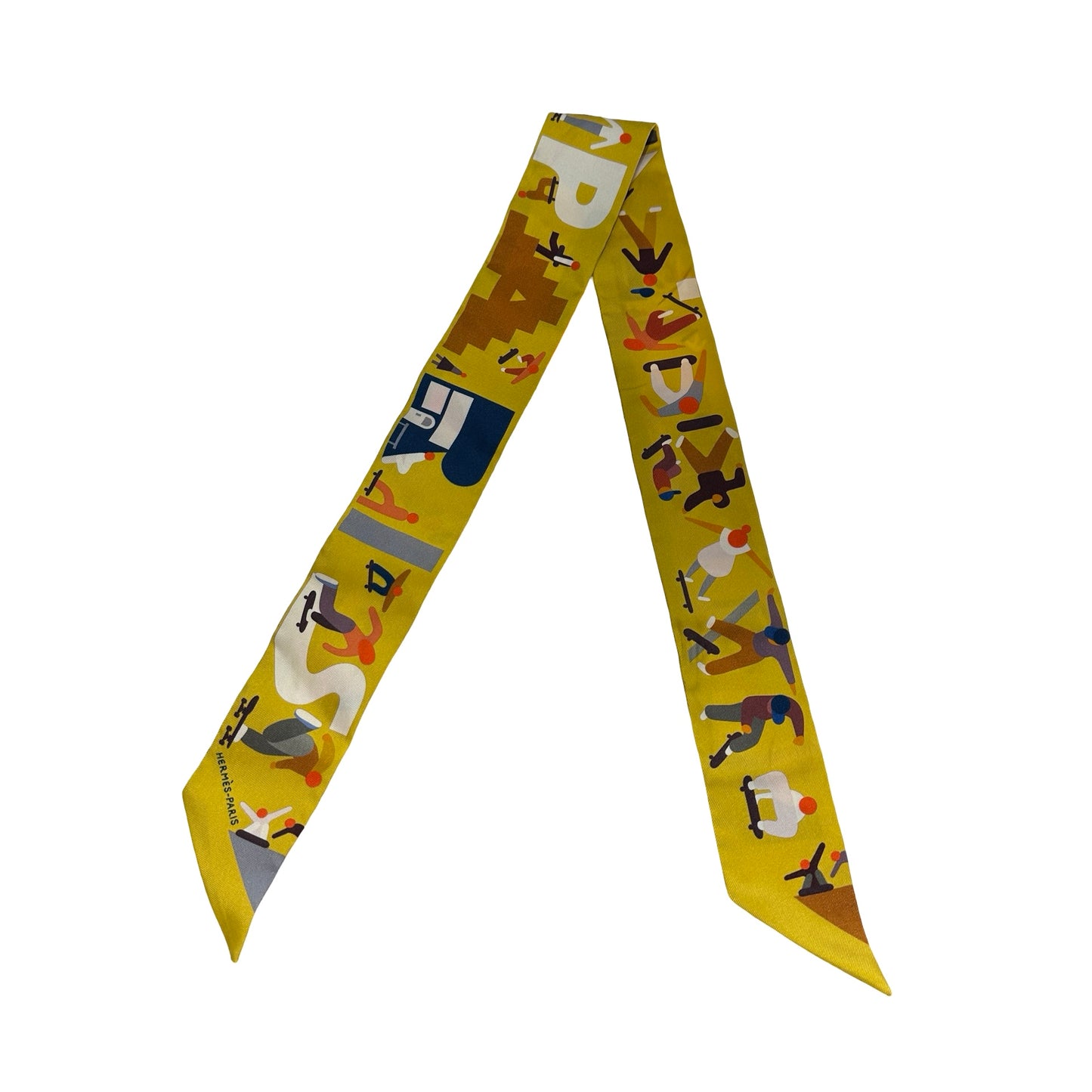 Used HERMÈS Silk Scarf Yellow