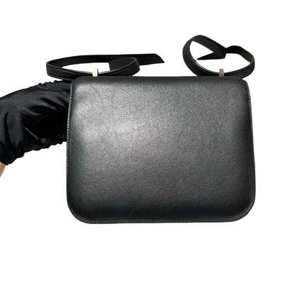Used HERMÈS Mini Constance Cross Body Bag Black PHW