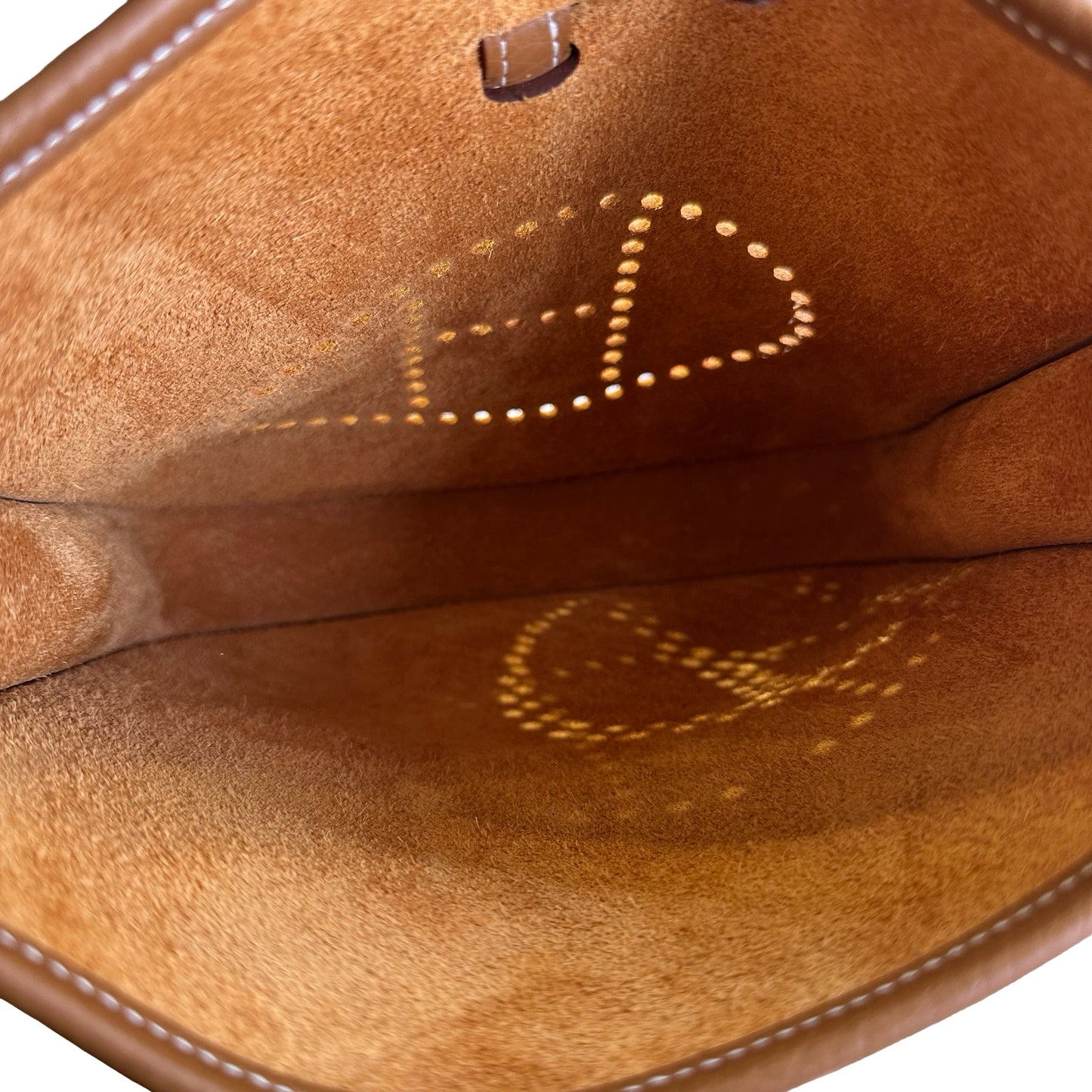 Used HERMES Clemence Evelyne Shoulder Bag Gold