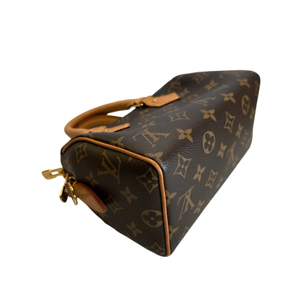 Used LOUIS VUITTON Monogram Canvas Speedy 25 Bandoulière Handbag Brown