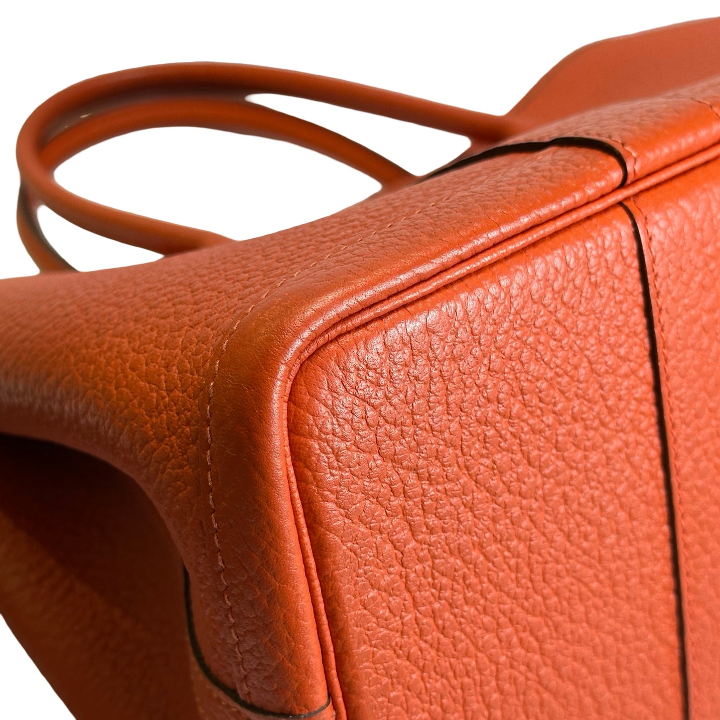 Used HERMES Negonda Garden Party Tote Bag Orange