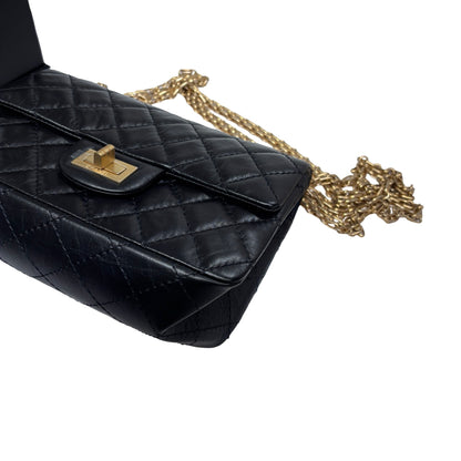 New Chanel Mini 2.55 Shoulder Bag Black GHW