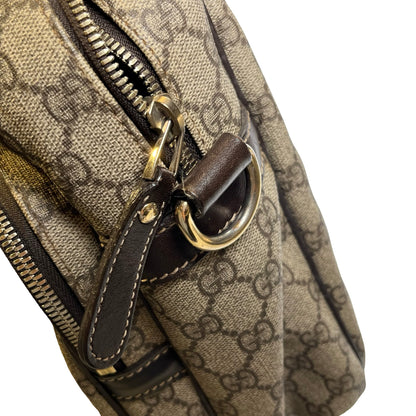 Used GUCCI GG Supreme GG Supreme Briefcase Beige Brown PHW