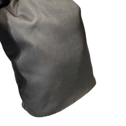 Used PRADA Nylon Re-Nylon Pouch Bucket Bag Black PHW