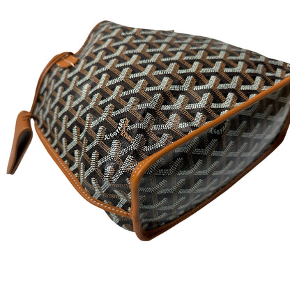 New GOYARD Sac Anjou Mini Hobo Bag Brown Black