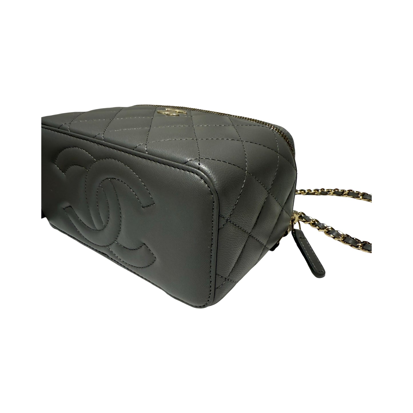 Lambskin Vanity Case Cross Body Bag [101801]