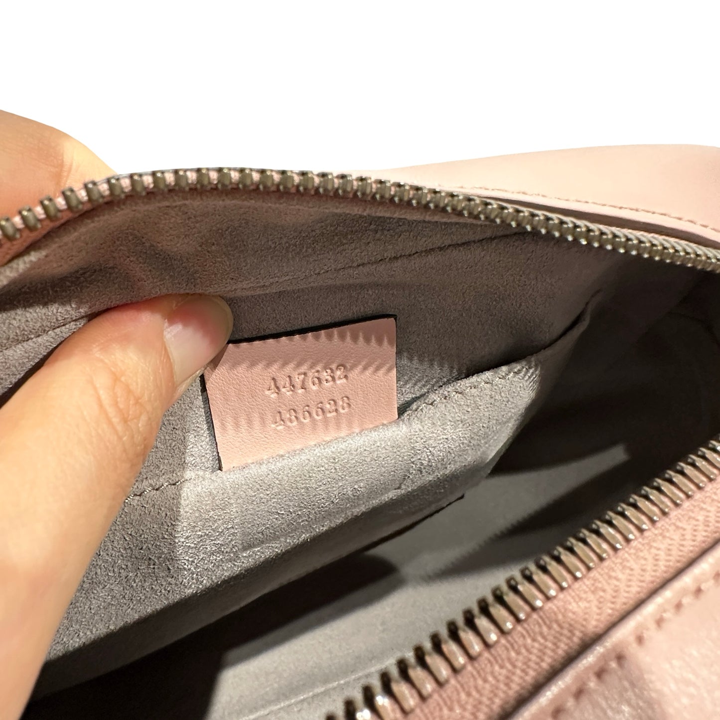 Used GUCCI GG MARMONT Cross Body Bag Pink GHW