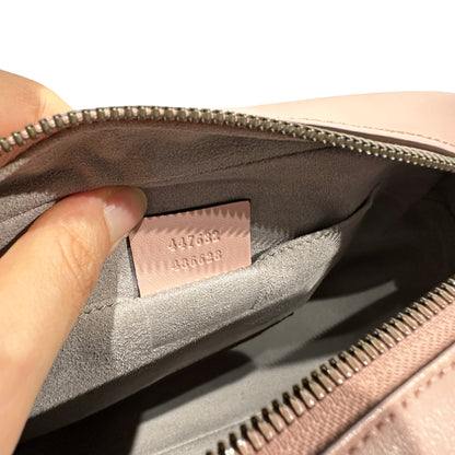 Used GUCCI GG MARMONT Cross Body Bag Pink GHW