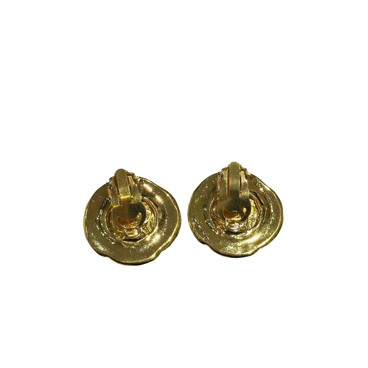 CHANEL VINTAGE CC ROUND EARRINGS [3000560]