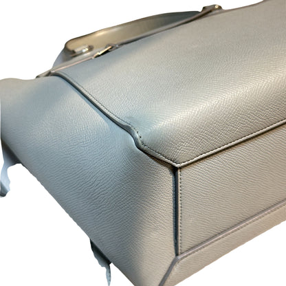 Used CÉLINE Belt Shoulder Bag Grey PHW
