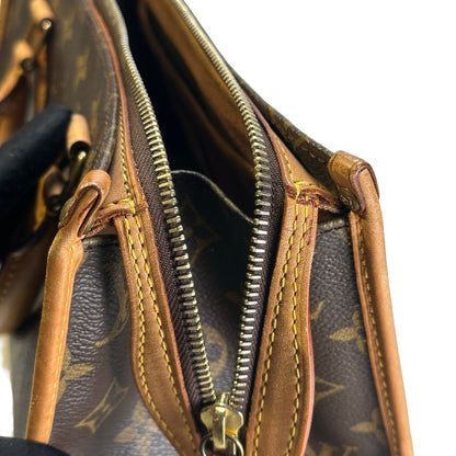 Used LOUIS VUITTON Monogram Canvas Popincourt Handbag Brown