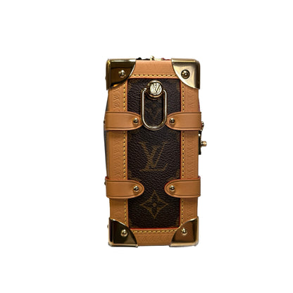 Used LOUIS VUITTON Monogram coated canvas Side trunk Trunk Brown GHW