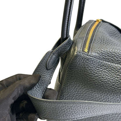 Used HERMES Tc Lindy 26 Shoulder Bag Black Ghw