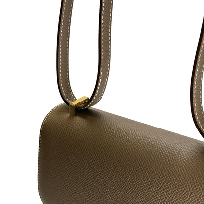 Brand New HERMES Epsom Leather Constance Shoulder Bag Etoupe