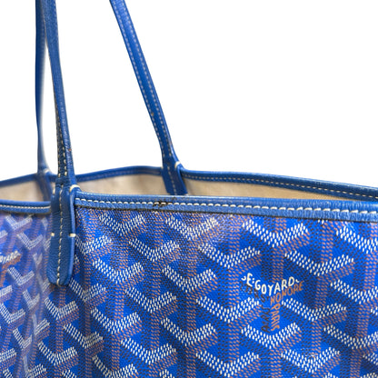 Used GOYARD Canvas Tote PM Tote Bag Blue